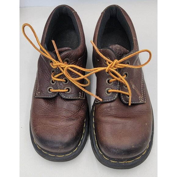 Vintage Dr. Martens 9369 Brown Low Top Chunky Shoes Mens Size 7 Womens Size 8 - Picture 2 of 12